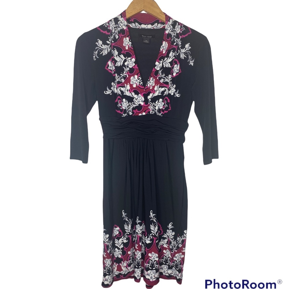 White house black market floral paisley dress